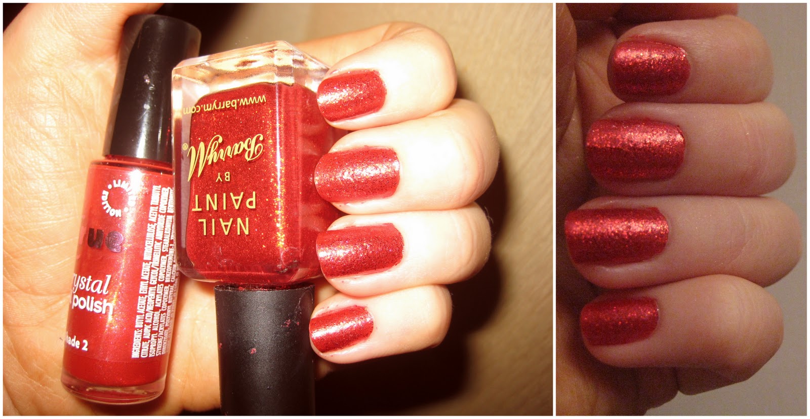 Barry M Nail Paint, Red Glitter - RRP £2.99