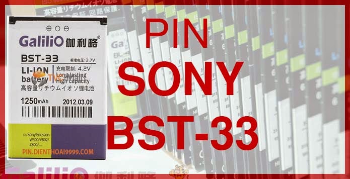 Pin Sony BST 33 Pin SE bst33 chính hãng dung lượng cao giá rẻ chất lượng nhất Hà Nội