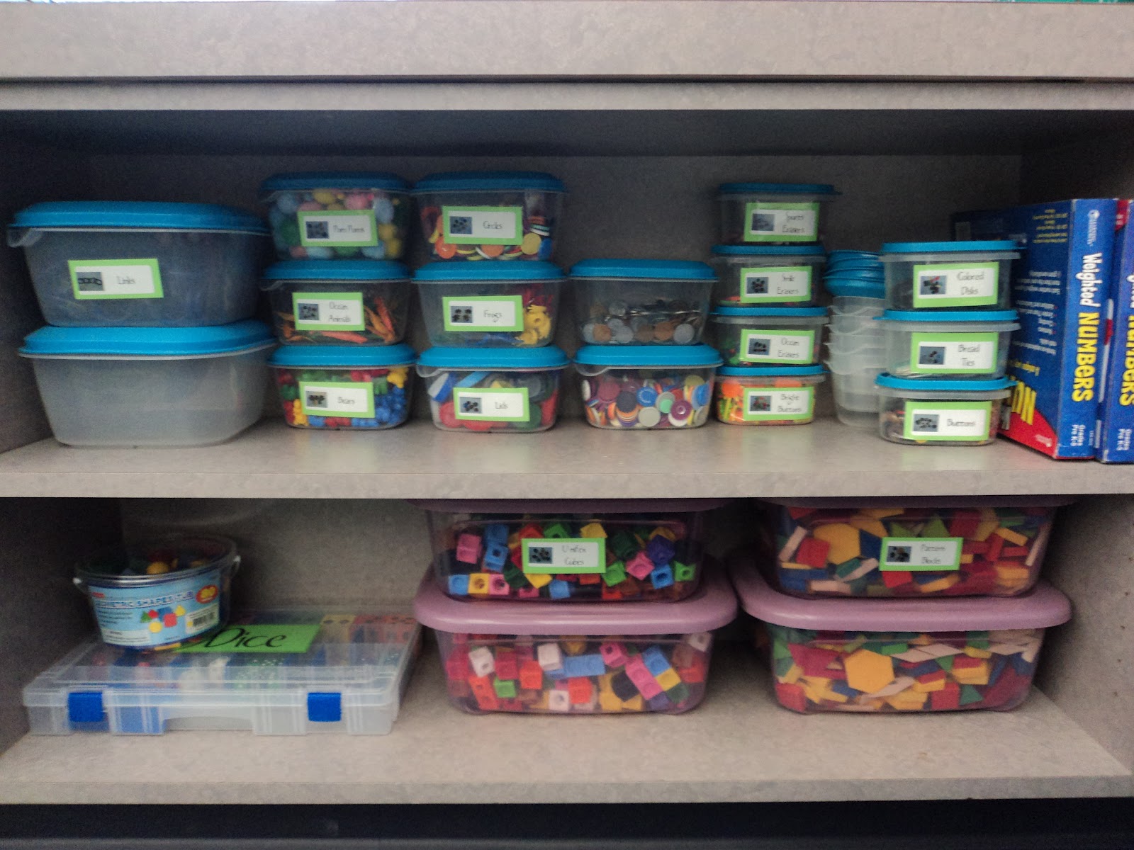 A Very Curious Class Math Manipulatives Storage