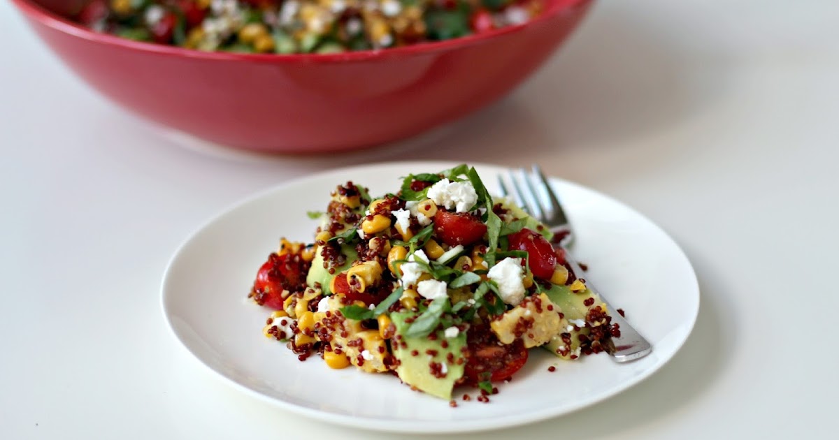 Milk and Honey Quinoa, Grilled Corn, Tomato and Feta Salad