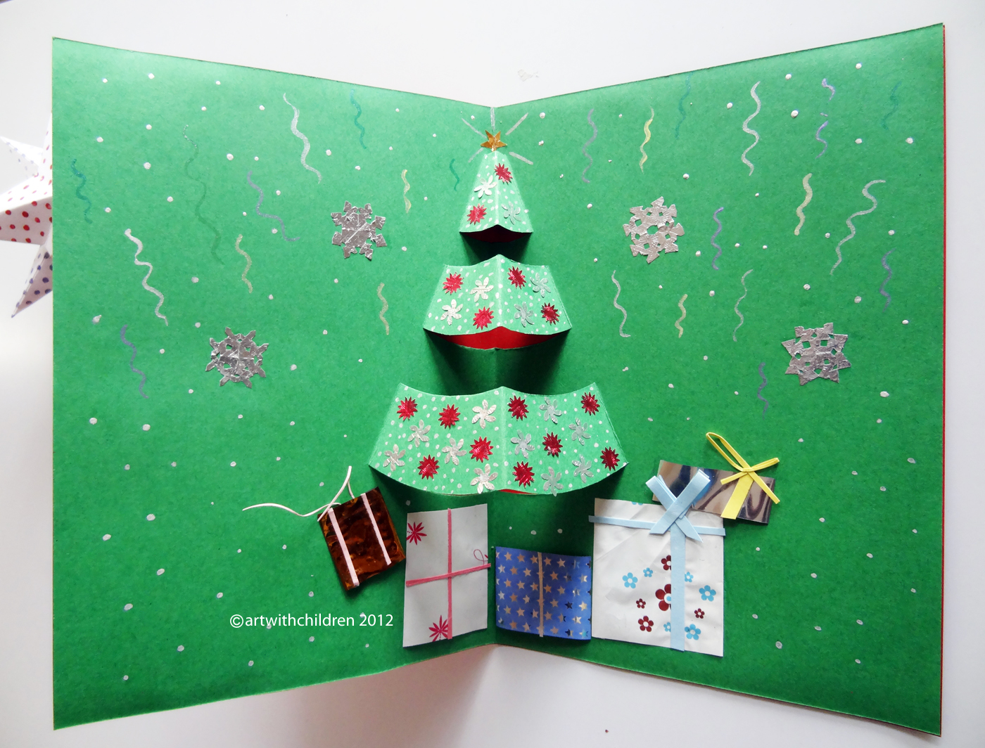 christmas tree pop up card christmas tree pop up card