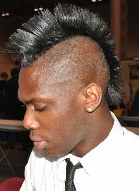 short mohawk haircut model popular