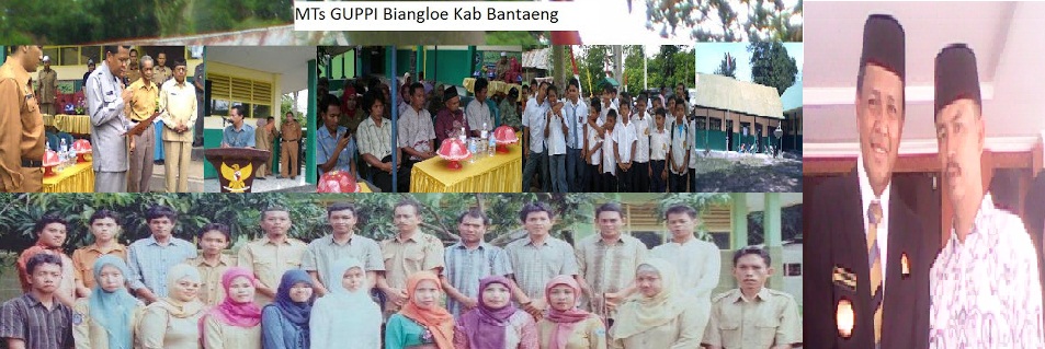 MTs GUPPI Biangloe  Kabupaten Bantaeng "Akreditasi B"