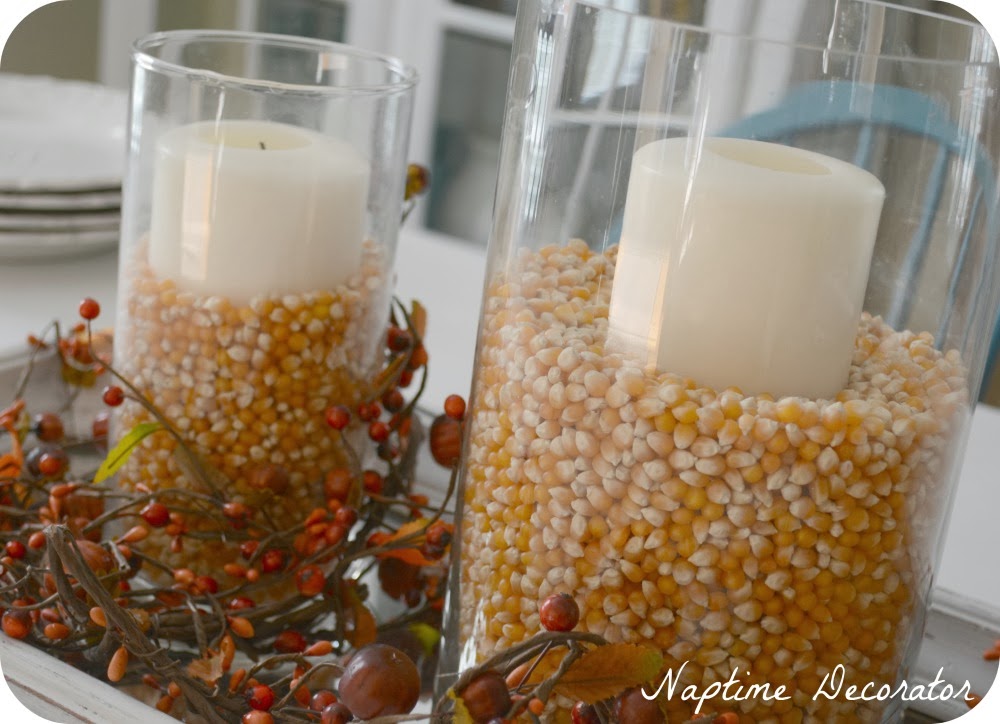 Awesome Vase Filler Tip and Easy Fall Centerpiece Naptime Decorator