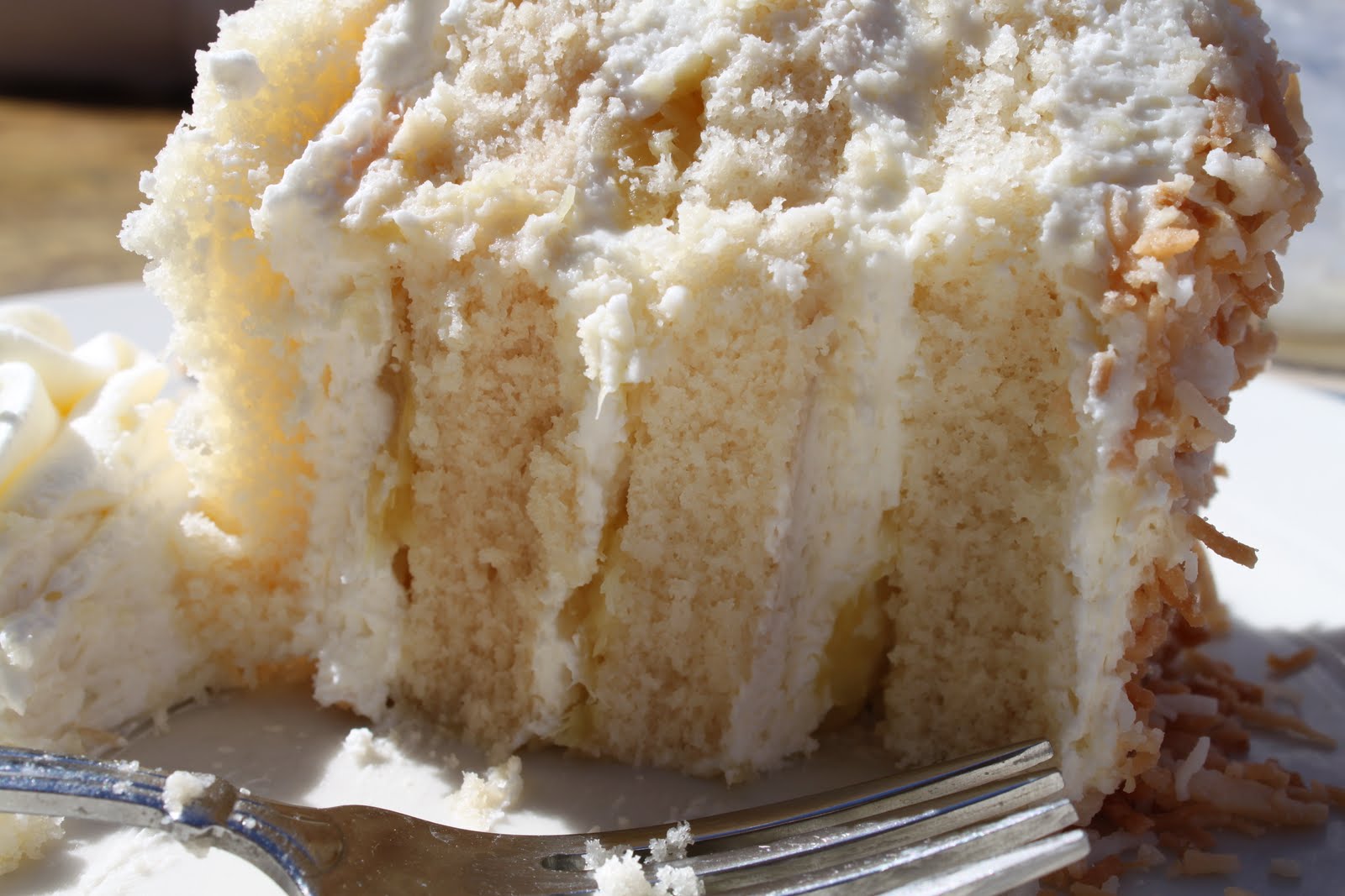 Clutzy Cooking Tommy Bahama's Pina Colada Cake Evidence that Tommy