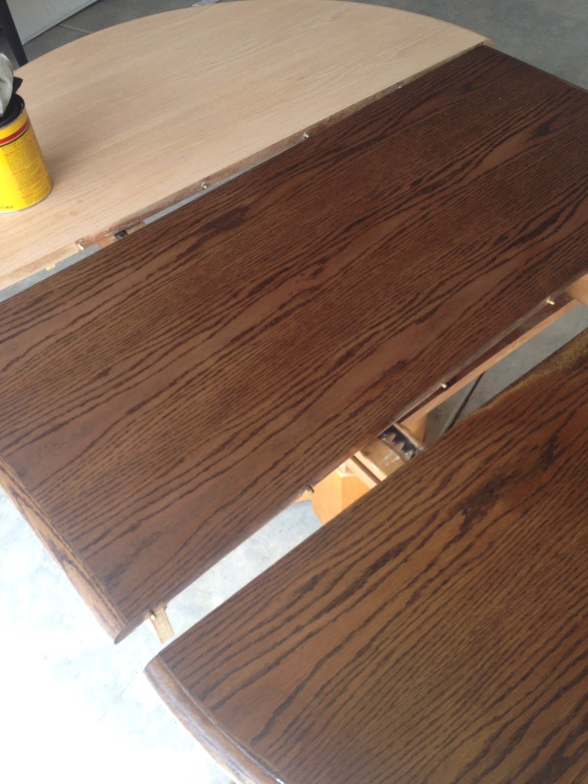 S's Adventures Oak Table Refinishing