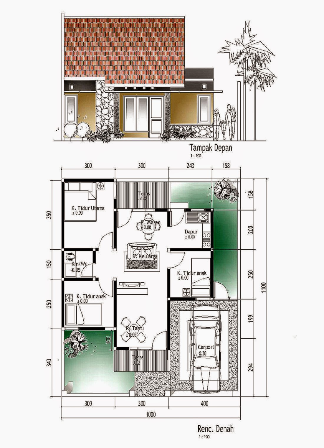 Denah Rumah Minimalis Sederhana Design Rumah Minimalis