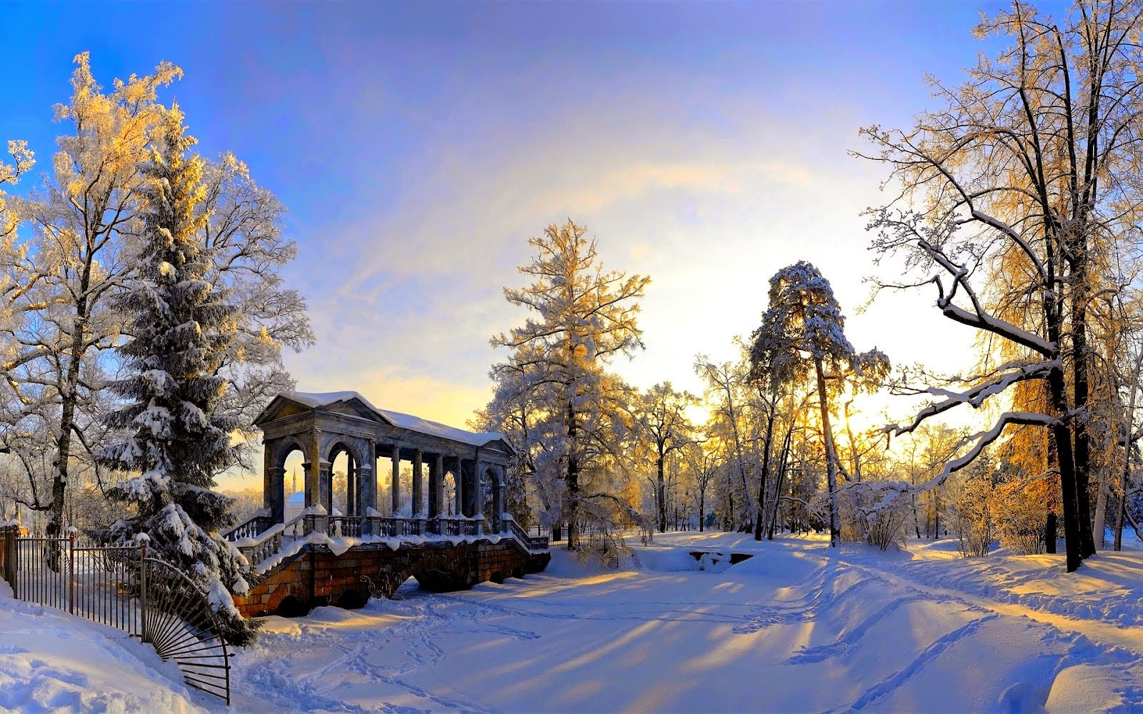 Beautiful Winter Scenery Wallpaper - Wallpapers And Pictures