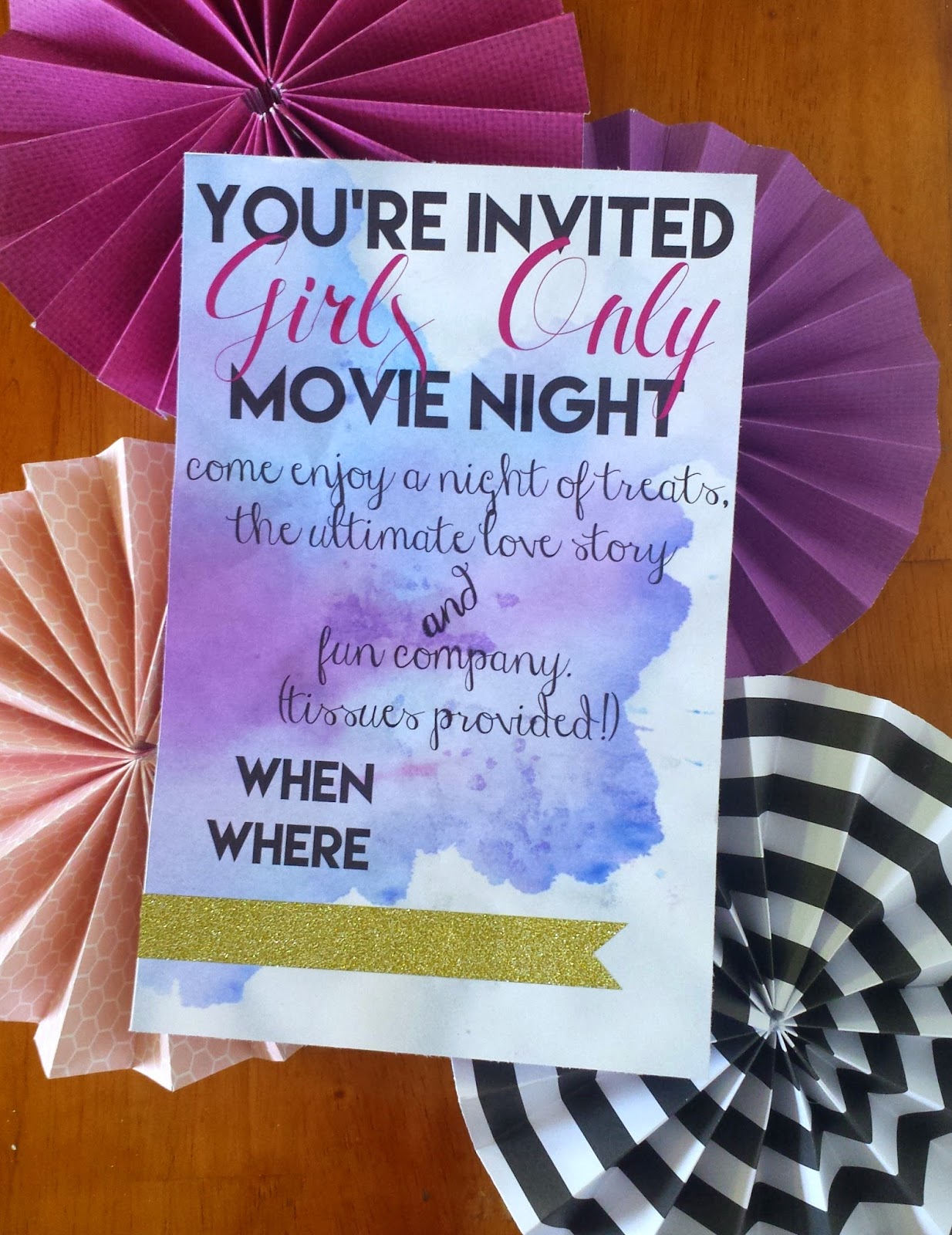 Tied Ribbon Girls Movie Night