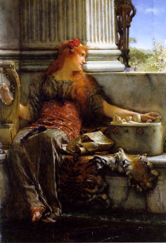 Artista Sir Lawrence Alma Tadema (1836-1912) Obra -Poetry-