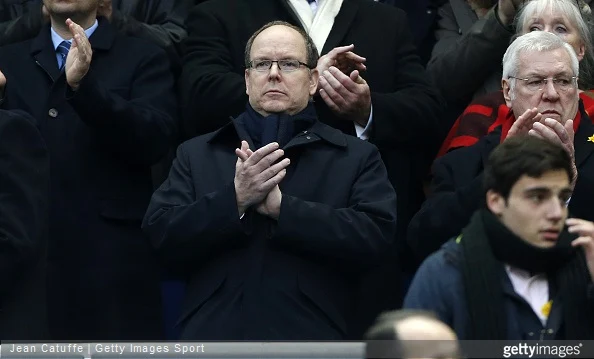 Prince Albert II of Monaco attends the RBS Six Nations rugby match between France and Wales at Stade de France stadium on February 28, 2015 in Saint-Denis near Paris, France