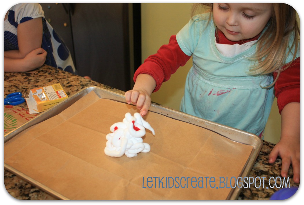 Let Kids Create Finger painting with shaving cream