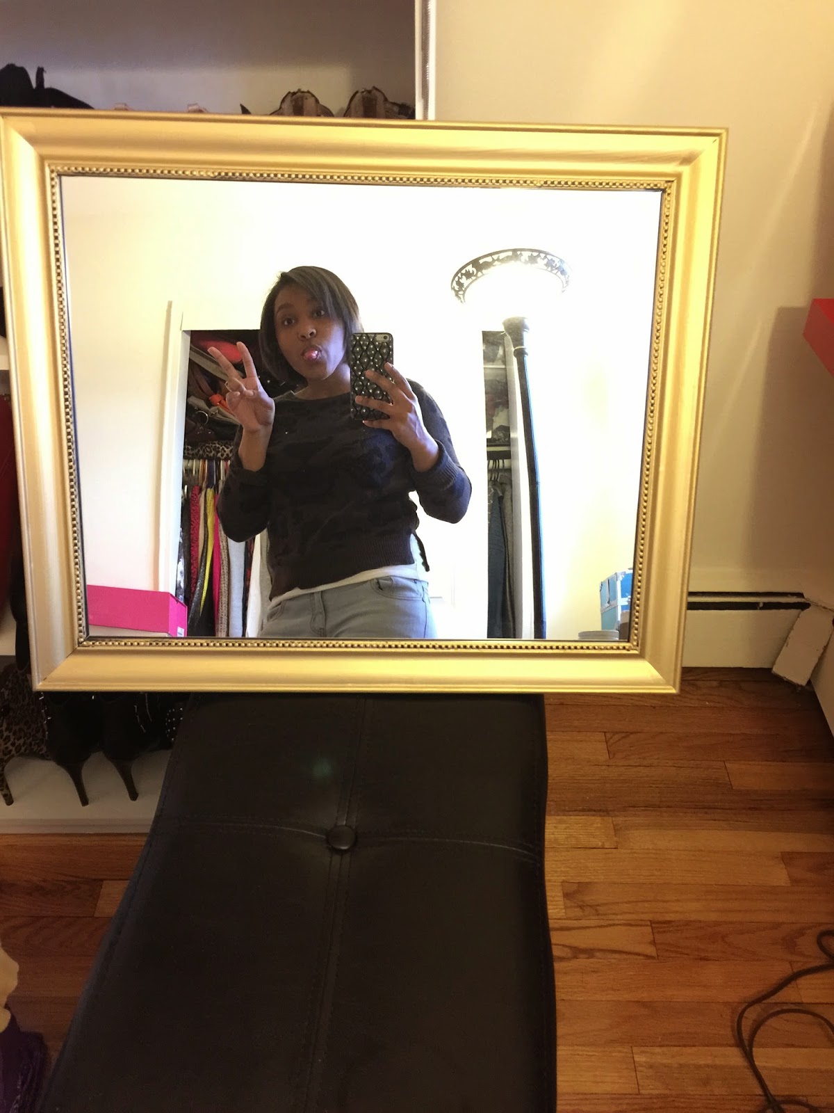 DIY Gold Mirror Frame — Patty's Kloset