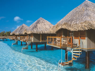 Bungalow air di Bora-bora