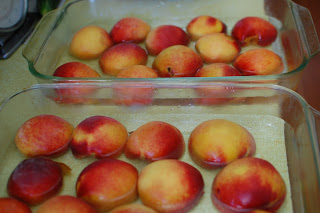 baked peaches for babyfood