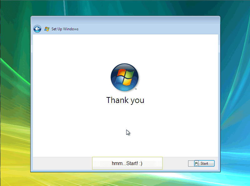 Reinstalling Windows Vista