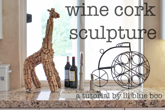 Wine cork giraffe tutorial