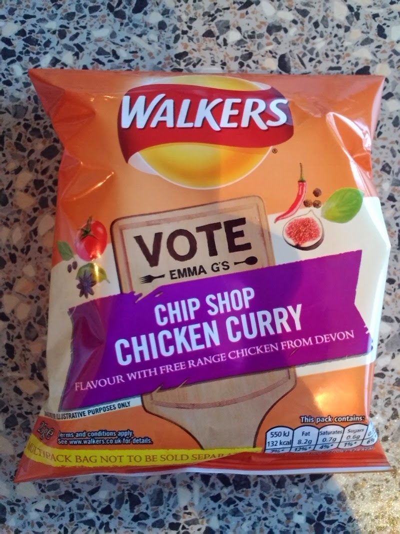 The Excited Eater Walker's Emma G's Chip Shop Chicken Curry Crisps (Do