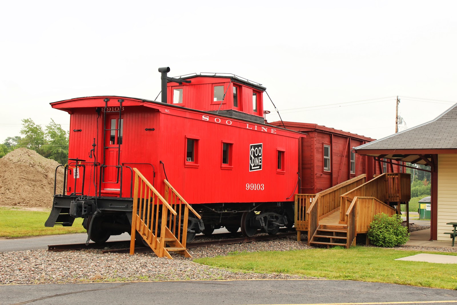 Wisconsin Historical Markers Soo Line Caboose No. 99103