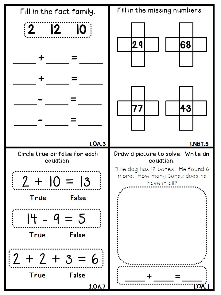 Common Core Math Mini Books FREEBIE!!! | Flying into First Grade