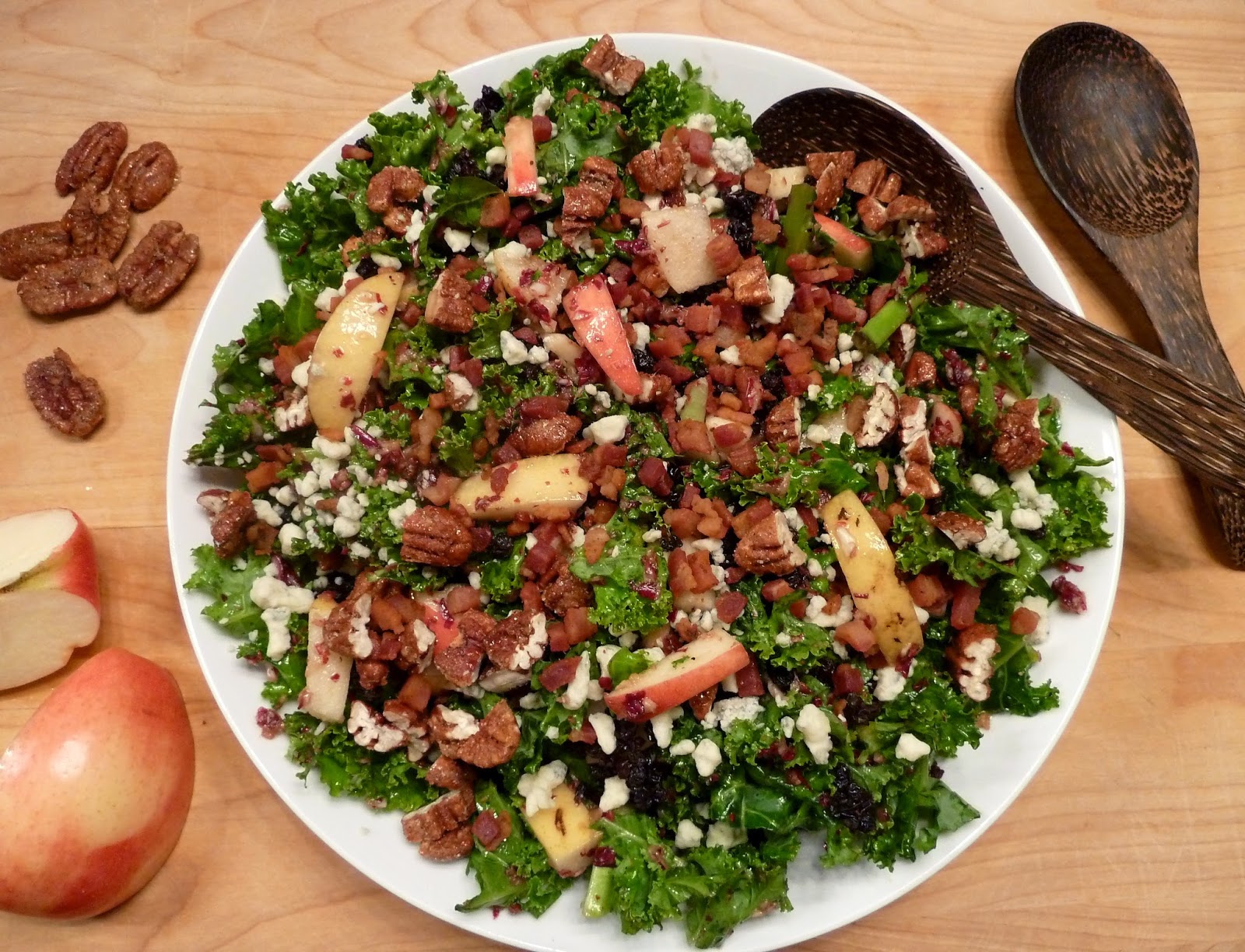 Cracked Pepper Kale and Pancetta Salad