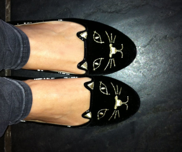 over cocktails Shoe of the Day Kitty Flats