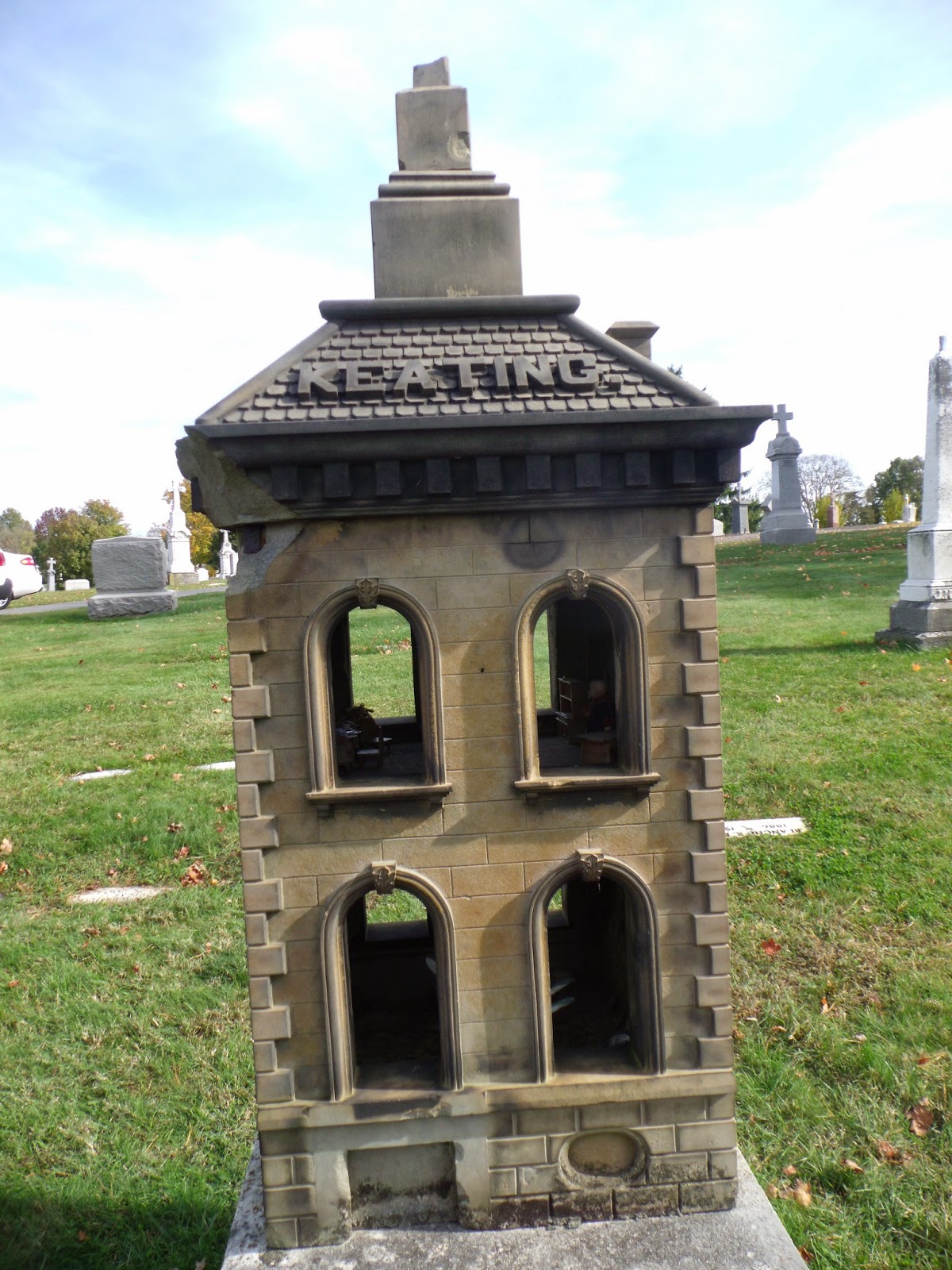 Lyinn's Blog Mount St. Joseph Cemetery Dollhouse tombstone