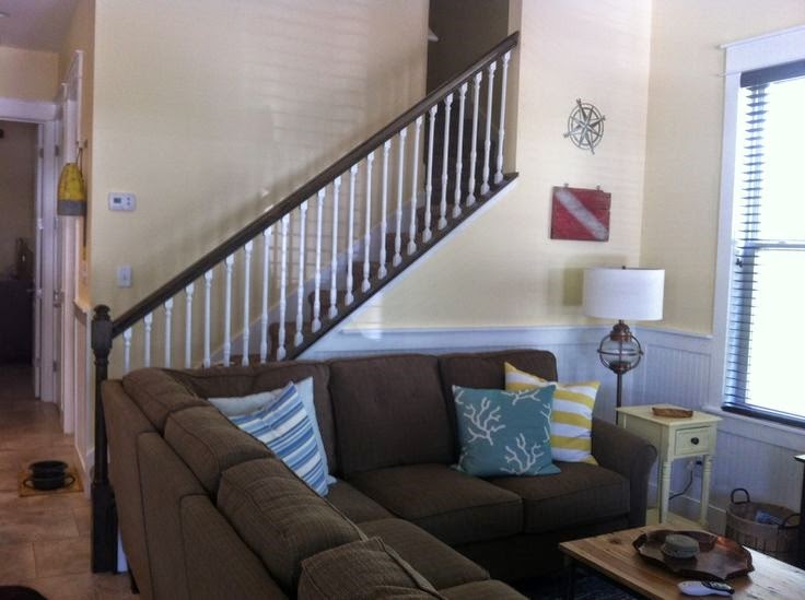 Susan Snyder BANISTER PAINTED WHITE SPINDLES