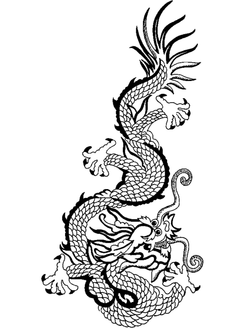 Printable Chinese Dragon Coloring Pages title=