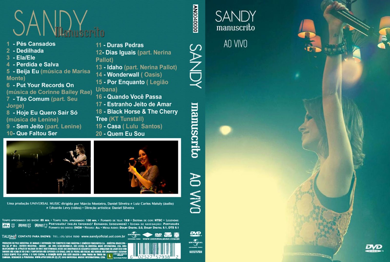 Sandy Leah - Manuscrito ao vivo