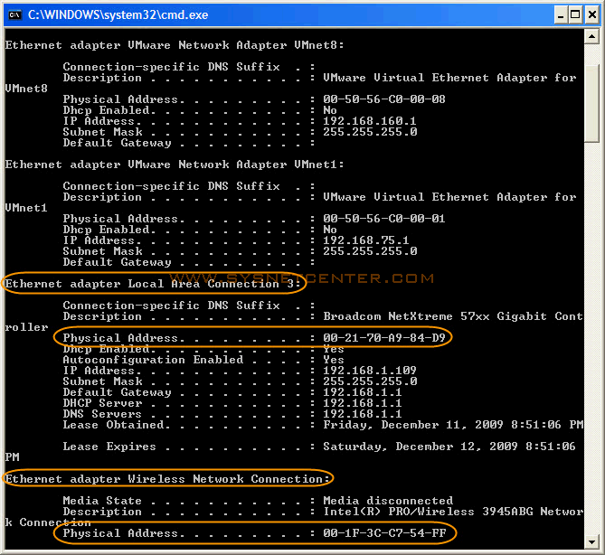 อธิบายคำสั่ง ipconfig /all, netstat a, tracert,ping
