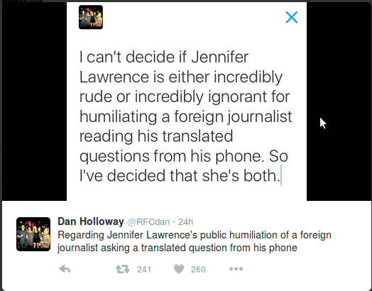 Лоуренс - грубая стерва Лоуренс - грубая стерва