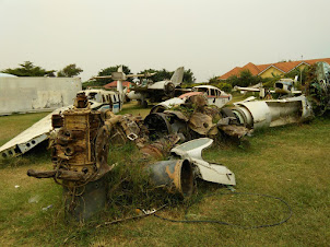 Open air museum of  " Raid on Entebbe  " on Aero Beach