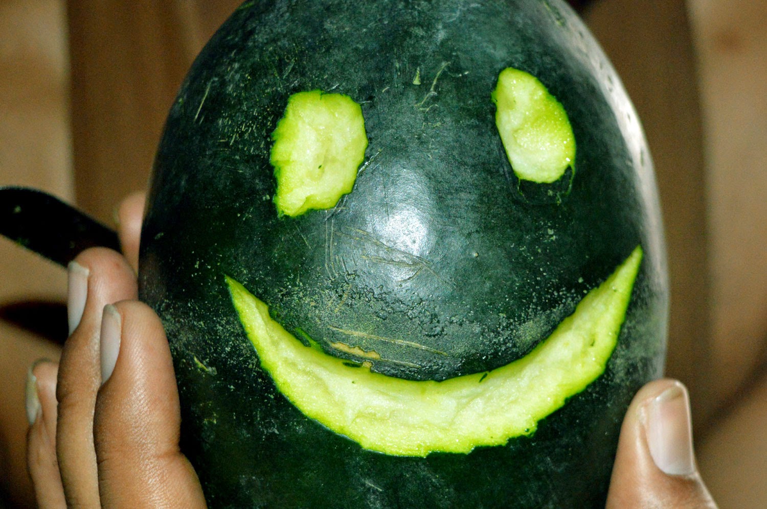 funny smiley of water melon watermelon smiley