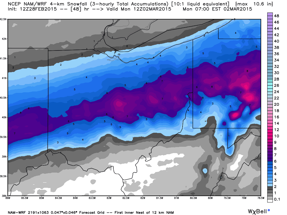 weather snowfall totals ohio weather snowfall totals ohio