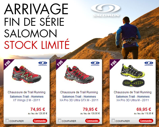 promo chaussure salomon