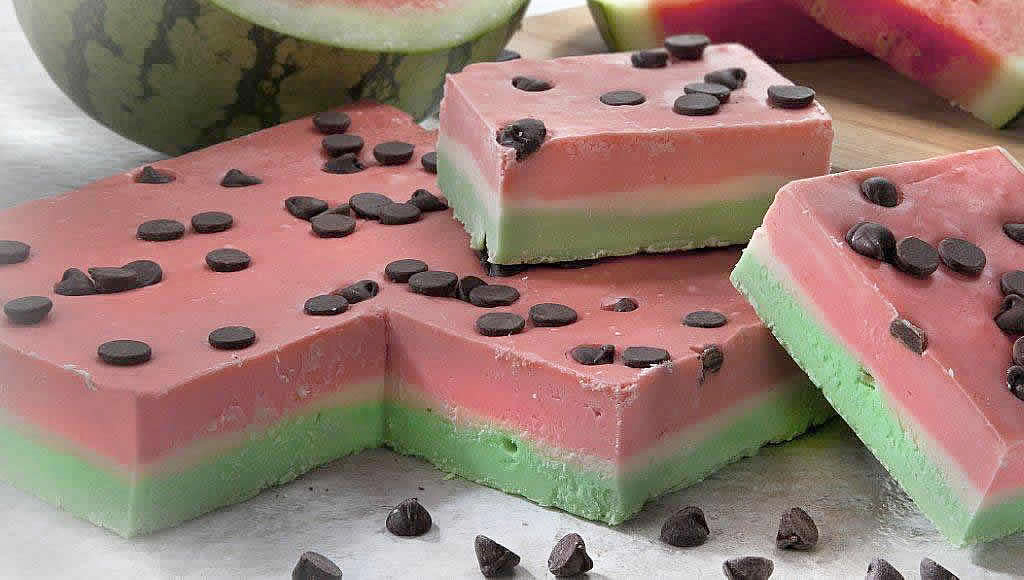 Brittany Lauren Design Watermelon Fudge A Summer Time Sweet Treat
