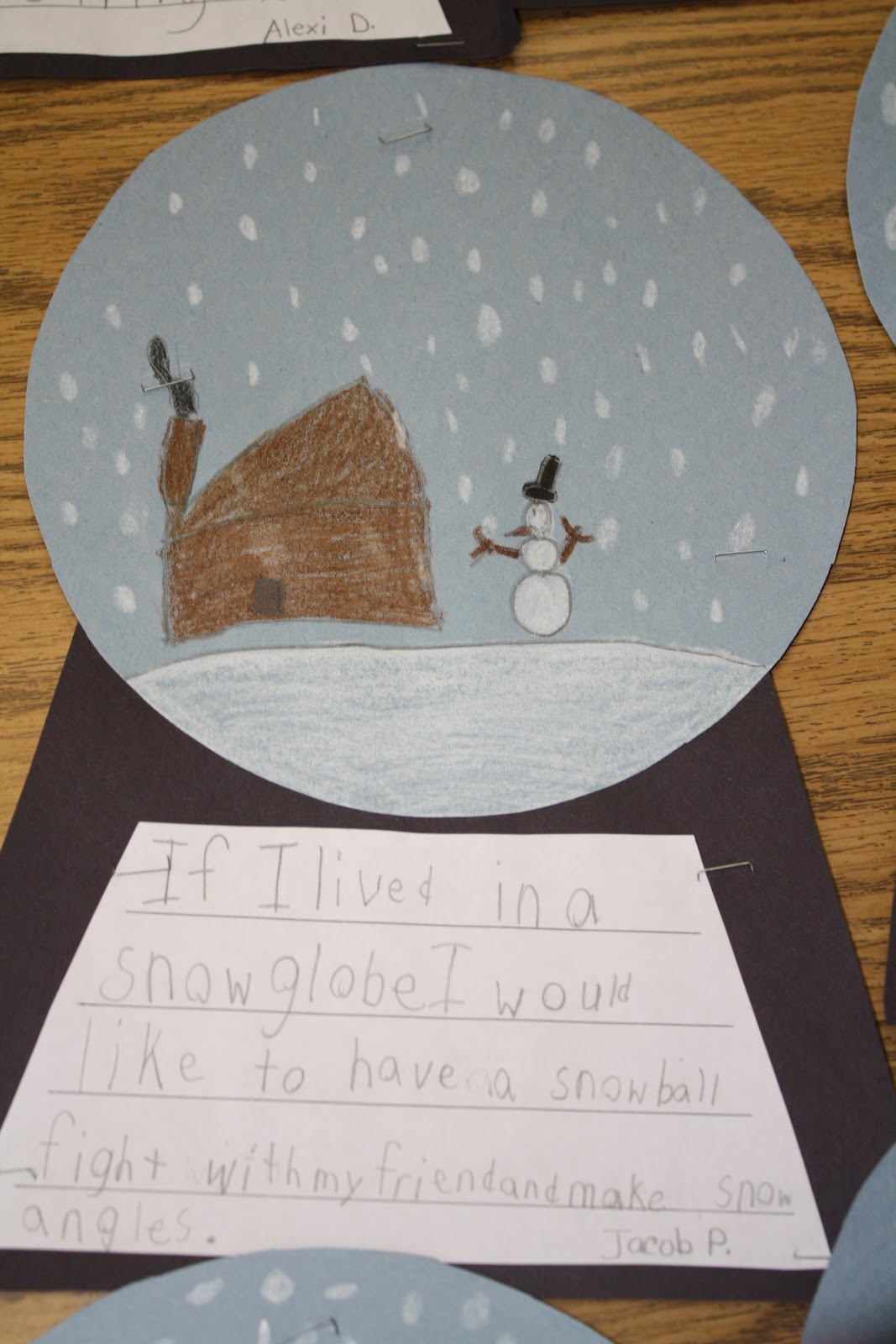 First Grade Days!: Snow Globe Writing!