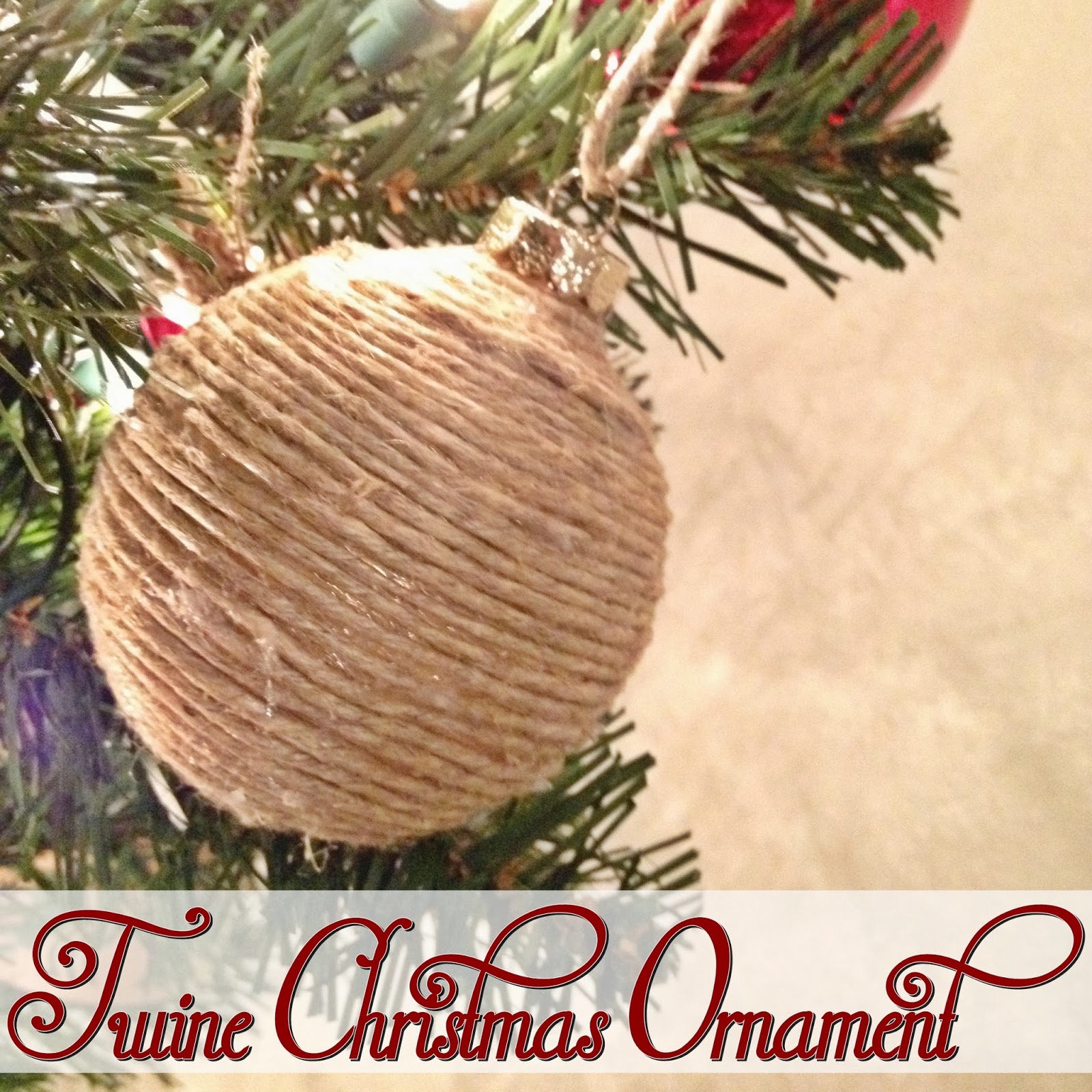 Let's Drink Coffee, Darling DIY Twine Christmas Ornament