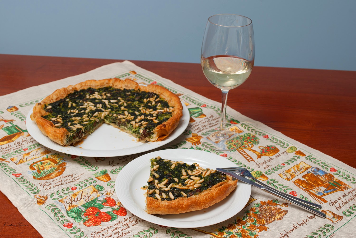 Mondays We Cook Spinach, Raisin, and Pine Nut Quiche Memories of the