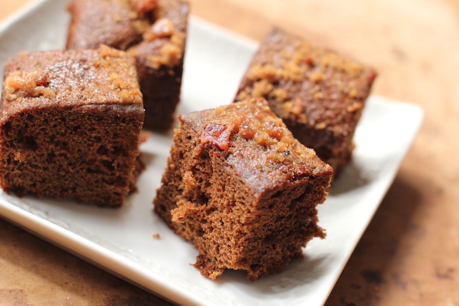 An Open Cookbook Bourbon and MapleGlazed Bacon Cake