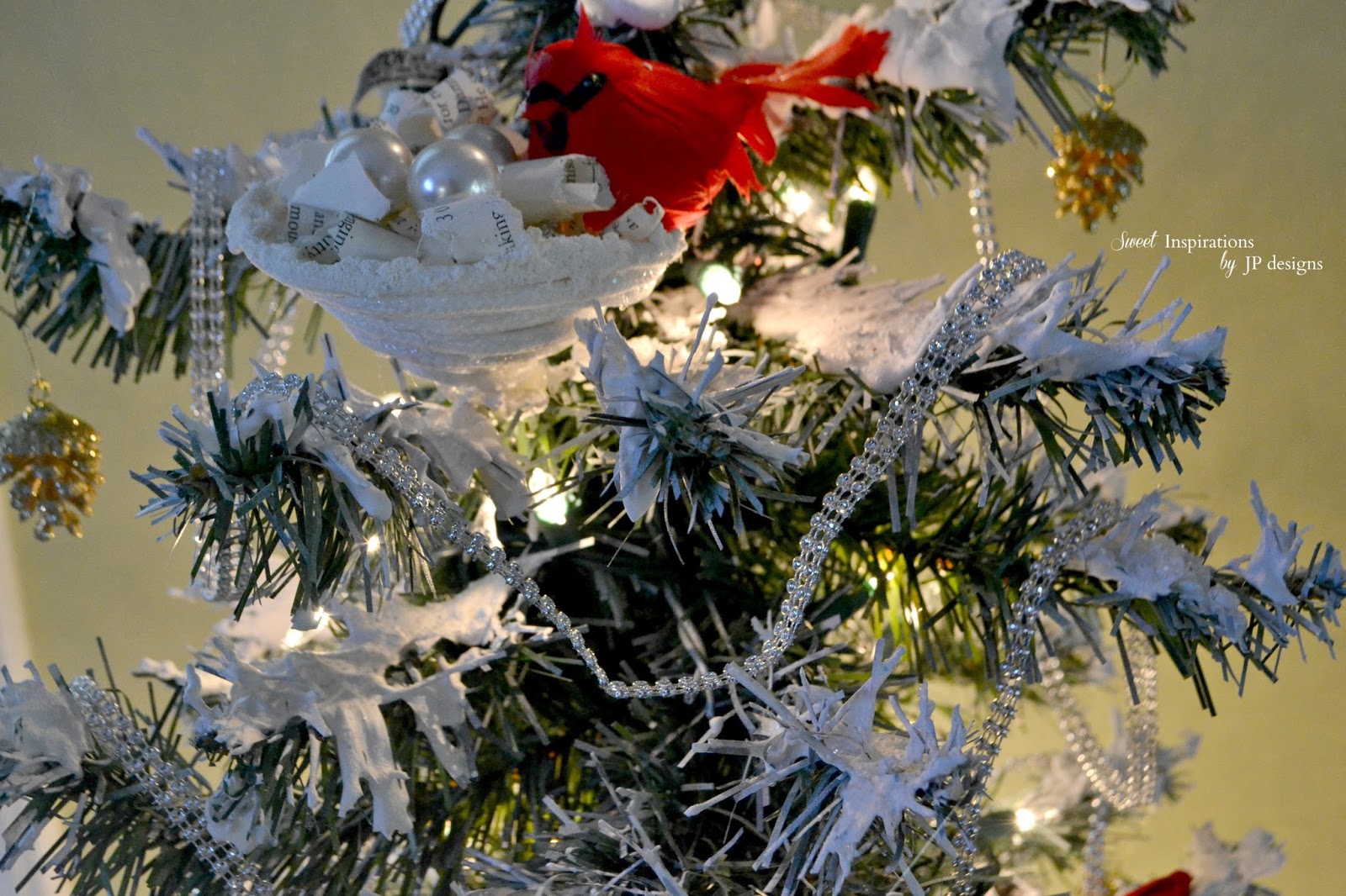 Sweet Inspirations by JP designs Cardinals in our Faux Snow Covered