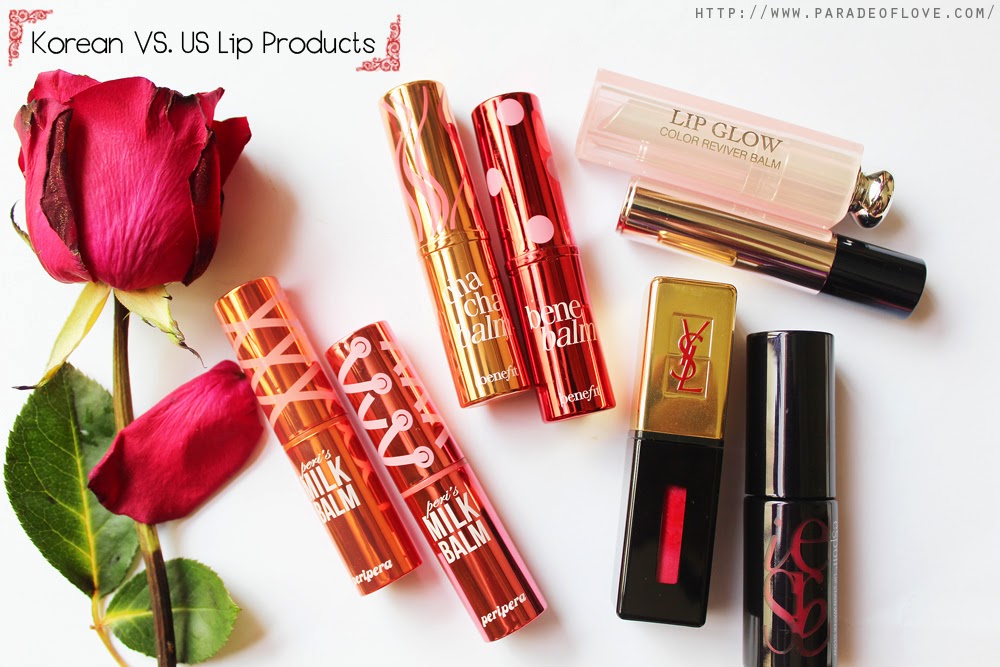 Korean V.S. U.S. Lip Products