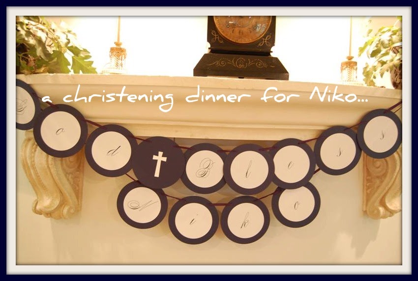 Time For a Party A Christening Dinner Tablescape...