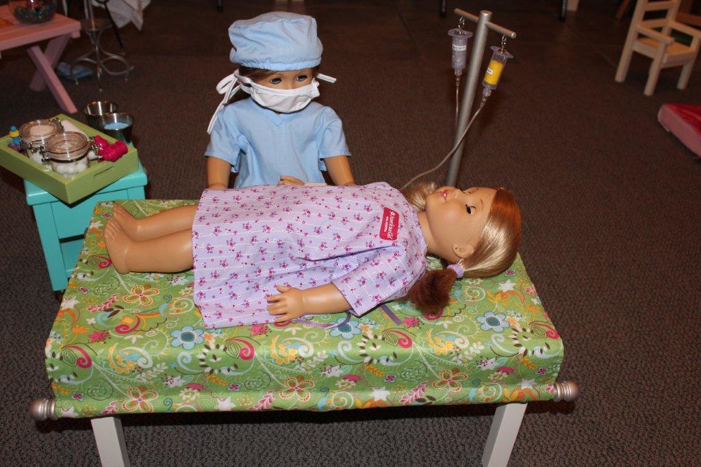 Karen Mom of Three's Craft Blog Brandy's Doll Hospital Play Set!