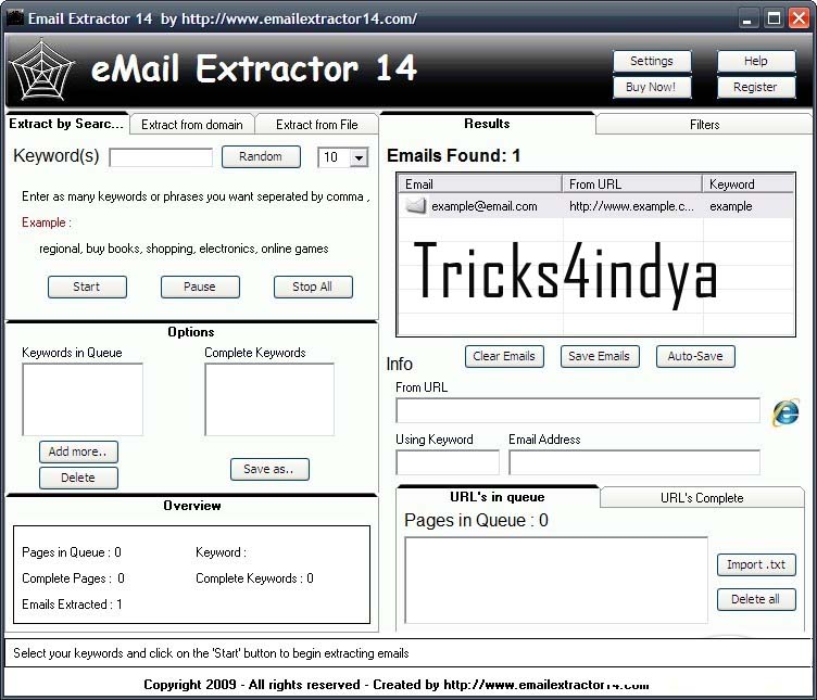 eMail Address Extractor 3.4.1 download eMail Address Extractor 3.4.1 download