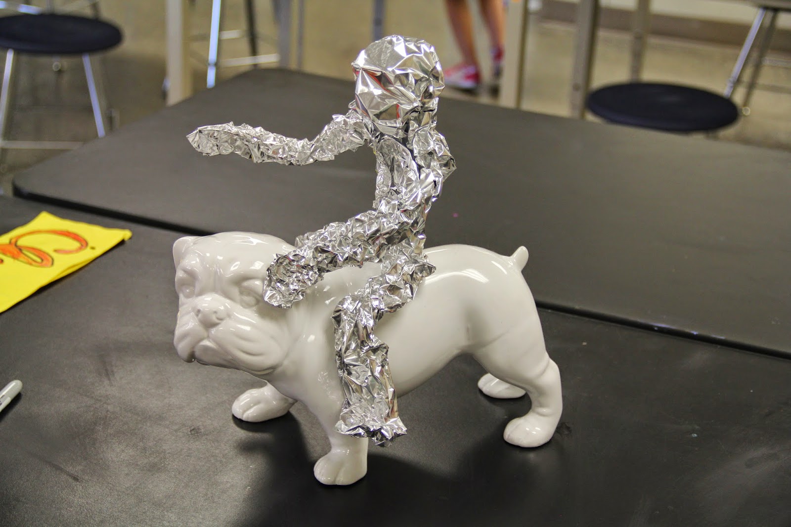 smART Class Foil People Sculptures