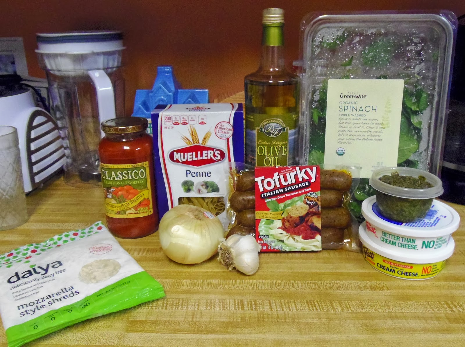 Glo's Kitchen Pesto Baked Ziti