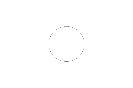 Mewarnai Gambar Bendera Negara Laos - Contoh Anak PAUD