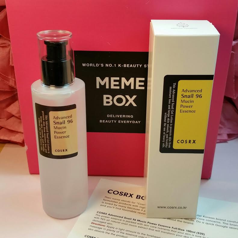 Memebox CosRx Unboxing and Thoughts Plus Coupon Codes Bits and Boxes